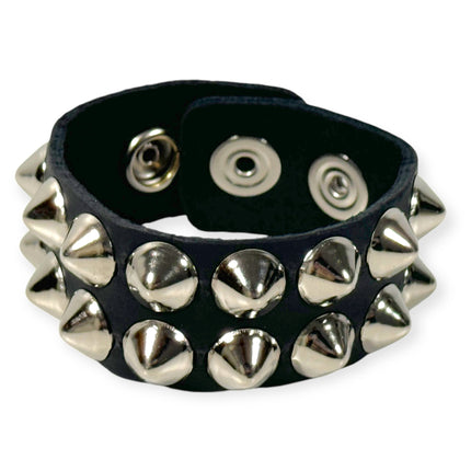 BC112CON  2 ROW LARGE 1/2" CONICAL BRACELET