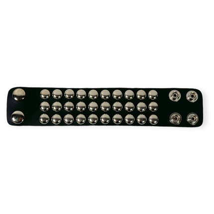 LARGE 1/2" ROUND CONICAL STUDDED BRACELET
