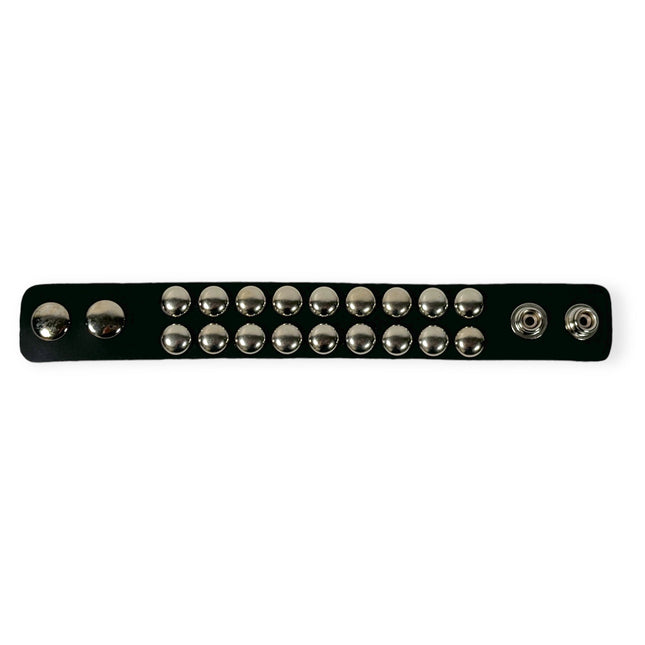 LARGE 1/2" ROUND CONICAL STUDDED BRACELET
