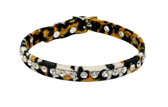 CK247LEO  LEOPARD RHINESTONE CHOKER