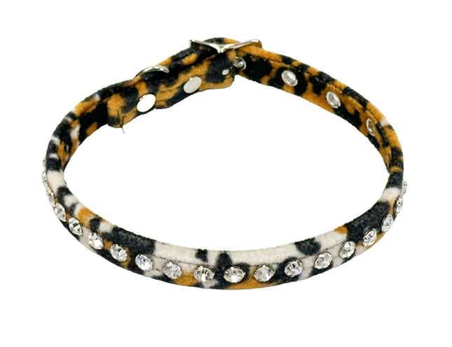 CK247LEO  LEOPARD RHINESTONE CHOKER