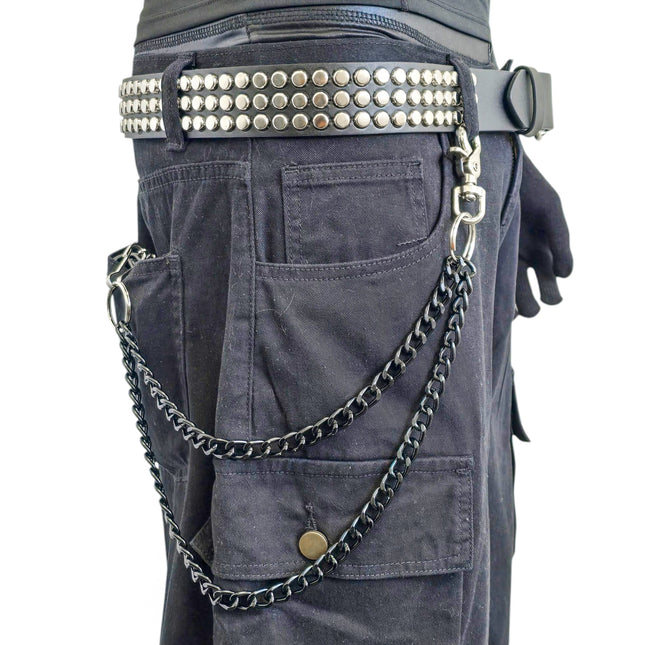 KC200BLK DOUBLE BLACK  CHIAIN  KEY CHAIN 24"