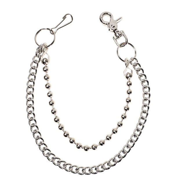 KC200RB DOUBLE REGULAR/ BALL  STEEL CHIAIN  KEY CHAIN 24"