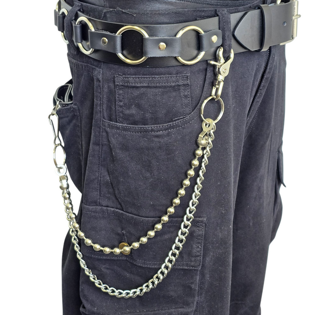 KC200RB DOUBLE REGULAR/ BALL  STEEL CHIAIN  KEY CHAIN 24"