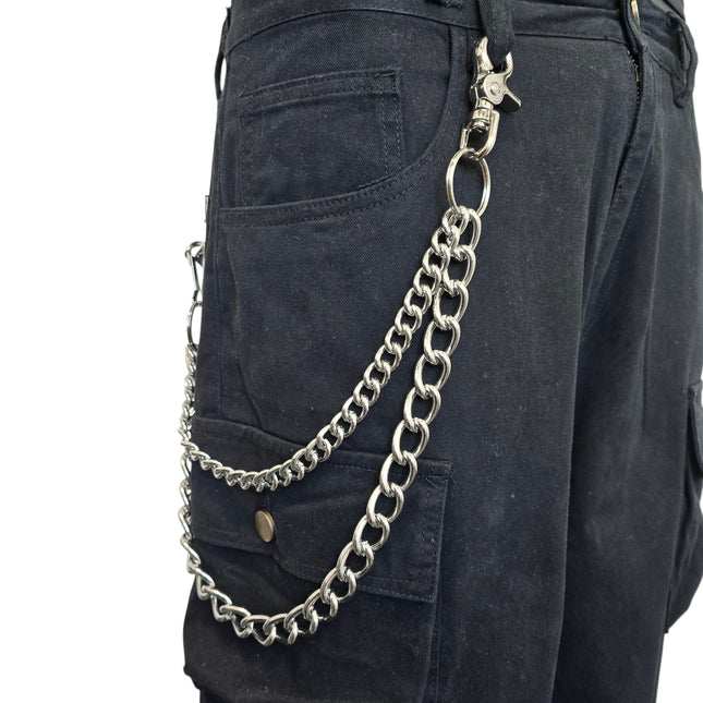 KC200RH DOUBLE REGULAR/ HEAVY  STEEL CHIAIN  KEY CHAIN 24"