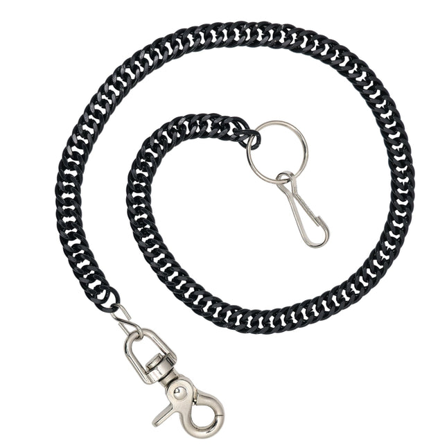 KCDDC-BS  STEEL BLACK  PREMIUM DOUBLE KNOT CUBAN CHAIN