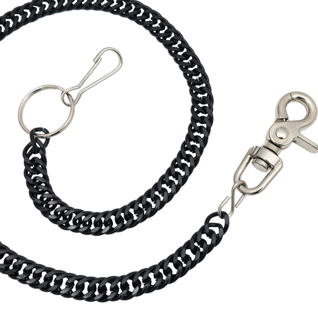 KCDDC-BS  STEEL BLACK  PREMIUM DOUBLE KNOT CUBAN CHAIN