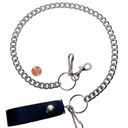 KCR -2 HOOKS  REGULAR STEEL CHAIN KEYCHAIN