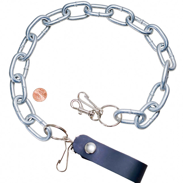 KCSQS-2 HOOKS  5MM HEAVY SQUARE  KEY CHAIN KEY RING 2 HOOKS