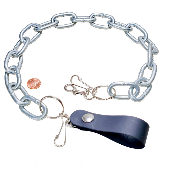 KCSQM-2 HOOKS  6MM HEAVY SQUARE  KEY CHAIN KEY RING 2 HOOKS (Copy)