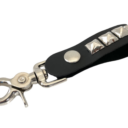 KH108 STUDDED KEY RING WITH TRIGGER CLASP
