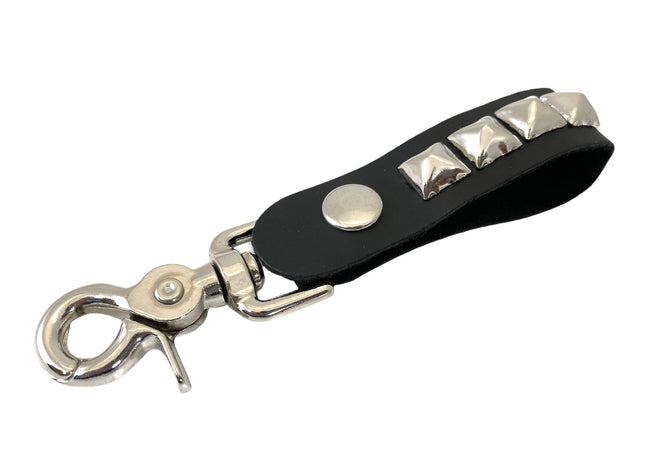 KH108 STUDDED KEY RING WITH TRIGGER CLASP