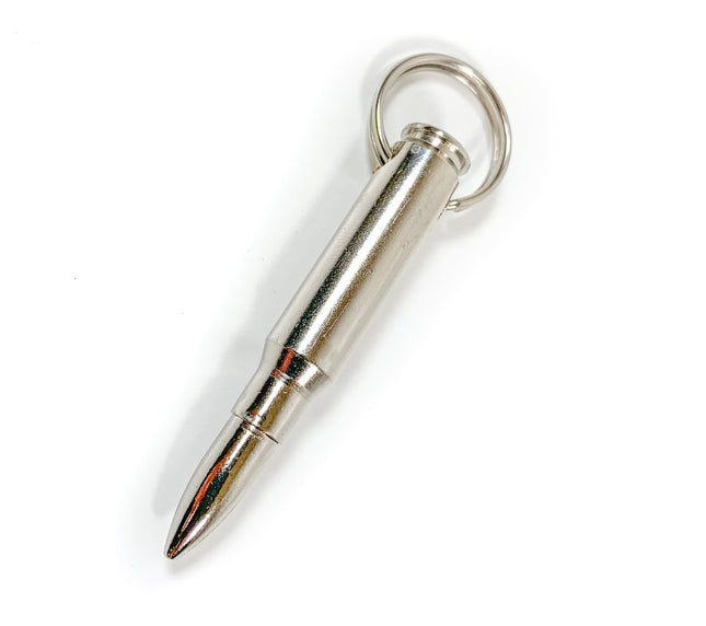 KR100NIC NICKEL BULLET KEY RING