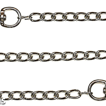 LEASH-HV-BOTH SIDE 3" CLASP 4MM HEAVY CHAIN
