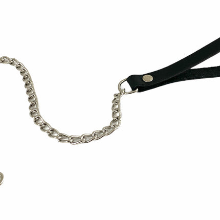LEASH112BLACK SADDLE LEATHER  LEASH