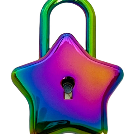 FK948 STAR CUBAN CHAIN PADLOCK NECKLACE