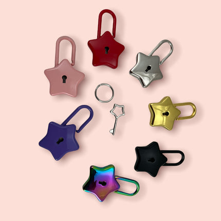 FC944 STAR LOCK REGULAR STEEL CHAIN PADLOCK NECKLACE