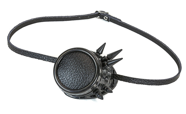MC106 LEATHER CAP SPIKED MONOCLE