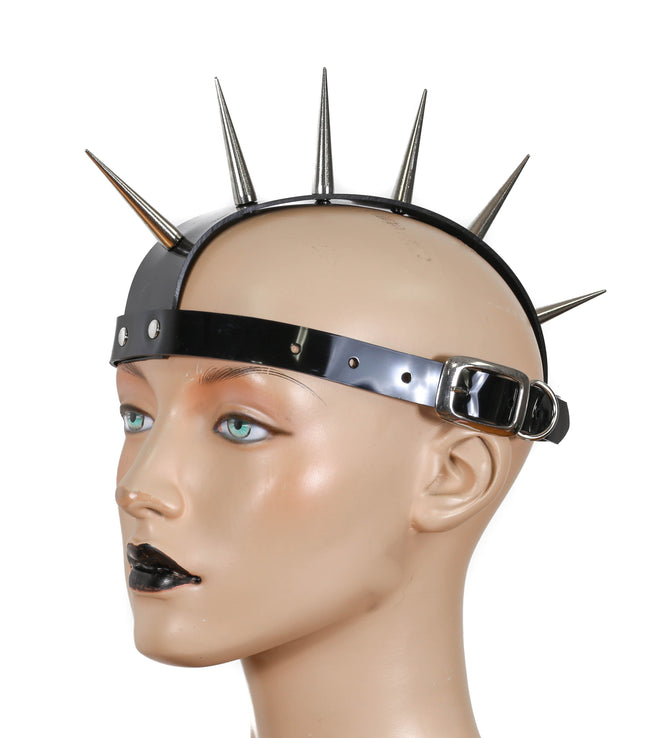 MH102VN ASSORTED TALL SPIKE MOHAWK VINYL BLACK/CLEAR/WHITE