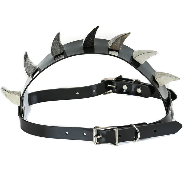 MH103VN ASSORTED CLAW SPIKE MOHAWK VINYL BLACK/CLEAR/WHITE
