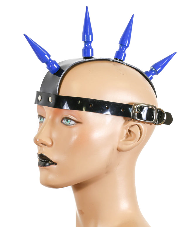 MH104VN ASSORTED SPIKE MOHAWK VINYL BLACK/CLEAR/WHITE