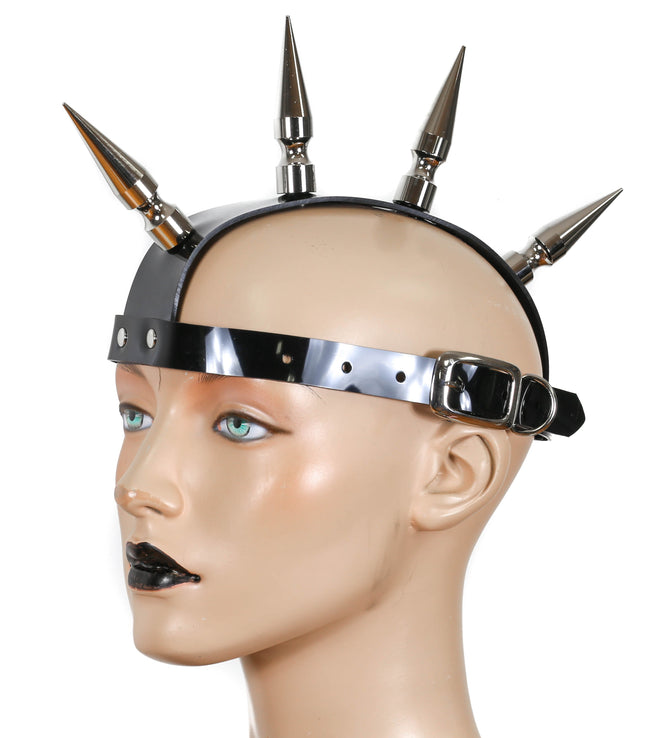 MH104VN ASSORTED SPIKE MOHAWK VINYL BLACK/CLEAR/WHITE