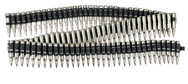 NICKEL SHELL NICKEL TIPS  LINKED PUNK ROCK BULLET BELT