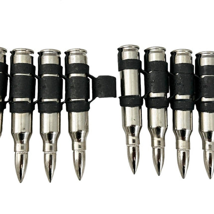 NICKEL SHELL NICKEL TIPS  LINKED PUNK ROCK BULLET BELT