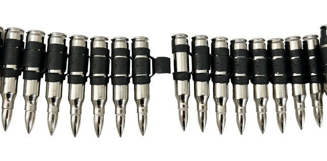 NICKEL SHELL NICKEL TIPS  LINKED PUNK ROCK BULLET BELT