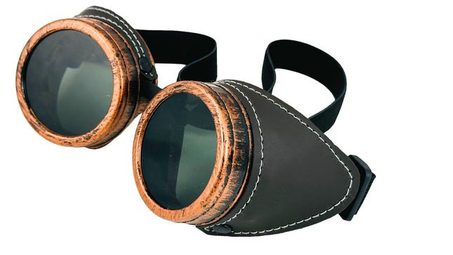 G505LATIGO BROWN GENUINE LEATHER GOGGLES