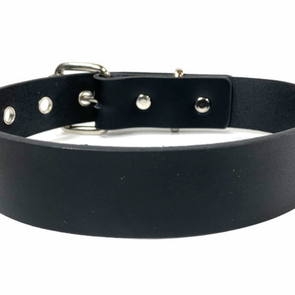 CK100 GENUINE LEATHER PLAIN CHOKER