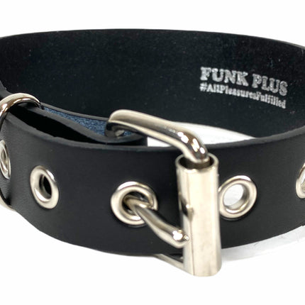CK100 GENUINE LEATHER PLAIN CHOKER