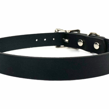 CK100 GENUINE LEATHER PLAIN CHOKER