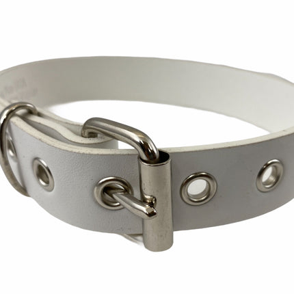 CK100 GENUINE LEATHER PLAIN CHOKER