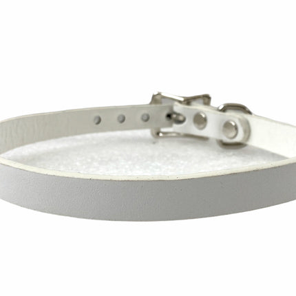 CK100 GENUINE LEATHER PLAIN CHOKER
