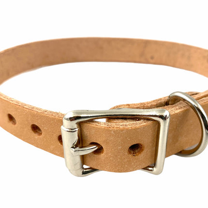 CK100 GENUINE LEATHER PLAIN CHOKER