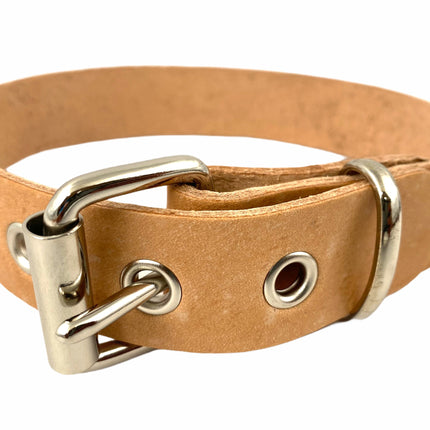 CK100 GENUINE LEATHER PLAIN CHOKER