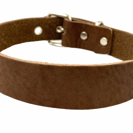 CK100 GENUINE LEATHER PLAIN CHOKER