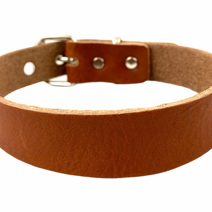 CK100 GENUINE LEATHER PLAIN CHOKER