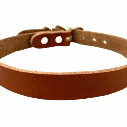 CK100 GENUINE LEATHER PLAIN CHOKER