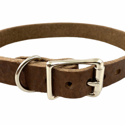CK100 GENUINE LEATHER PLAIN CHOKER