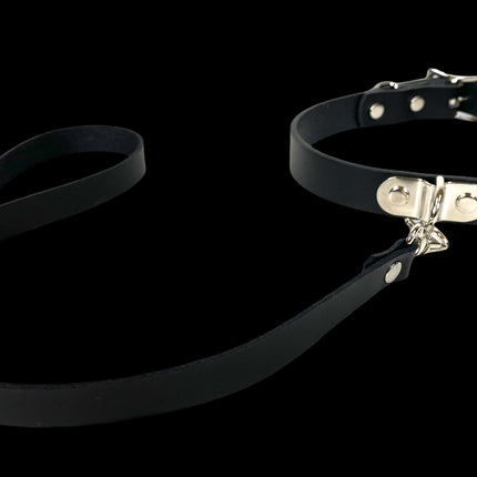 FC226  LEATHER LEASH COLLAR