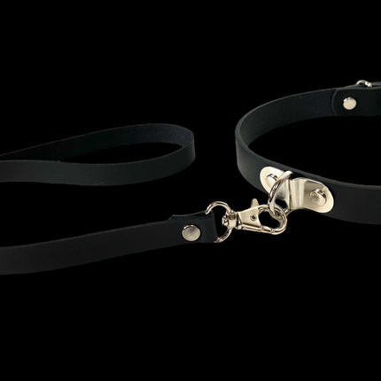 FC226  LEATHER LEASH COLLAR