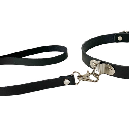 FC226  LEATHER LEASH COLLAR