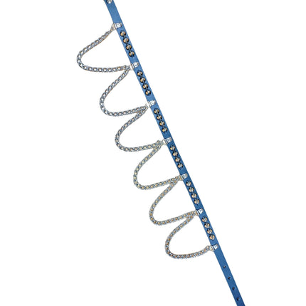 BT571 3/4" WIDE UK77 STUDDED BELT WITH CHAIN