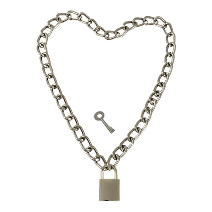 FC944SQ REGULAR CHAIN SQUARE LOCK PENDANT WITH KEYS