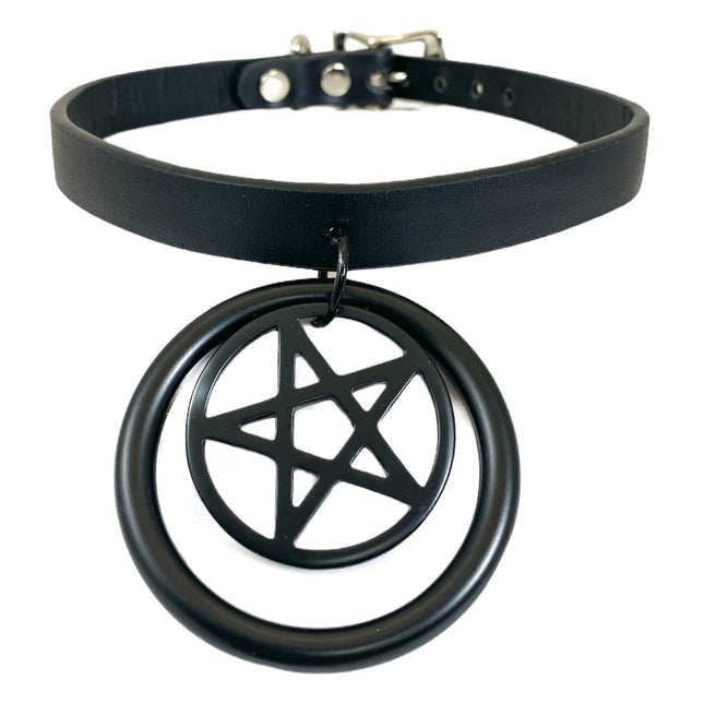 FC500P-BS 2" BLACK RING BLACK PENTA RING PATENT LEATHER