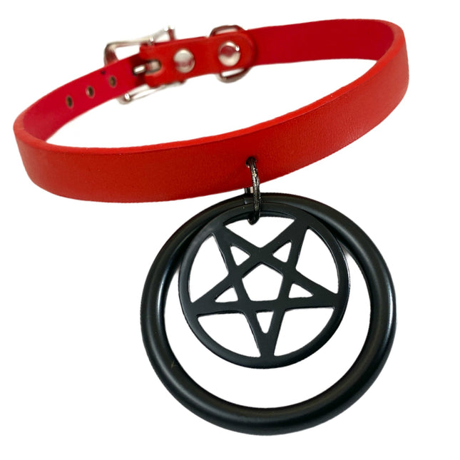 FC500P-BS 2" BLACK RING BLACK PENTA RING PATENT LEATHER
