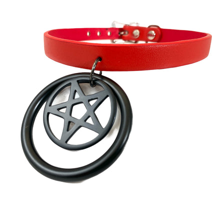 FC500P-BS 2" BLACK RING BLACK PENTA RING PATENT LEATHER