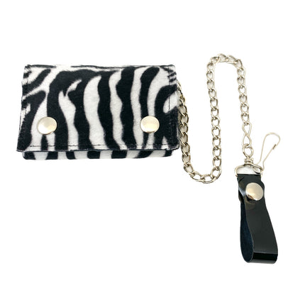 WF-LEO   FUZZY LEOPARD WALLET
